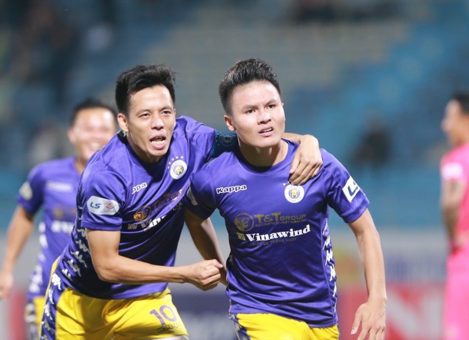 Hà Nội FC đứng cuối bảng trong bảng xếp hạng V.League 2021