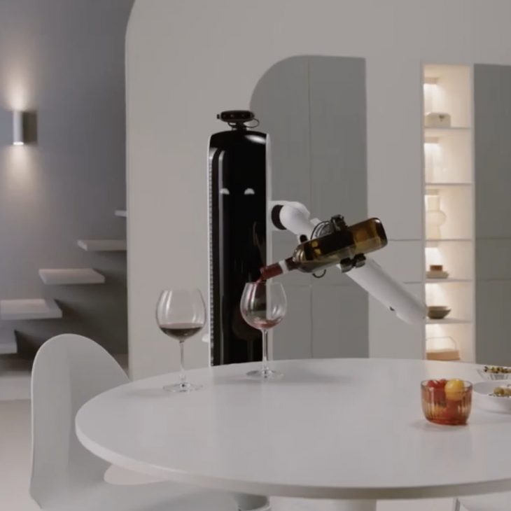 Khách mời thích thú với robot rót rượu của Samsung tại CES 2021