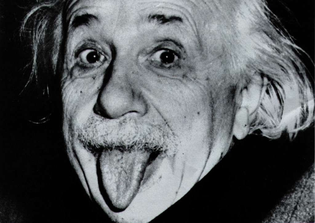 Bức ảnh hài hước của Albert Einstein